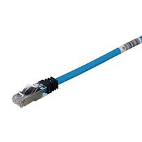 COPPER PATCH CORD, CATEGORY 6A, BLUE S/F