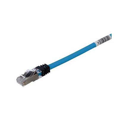 COPPER PATCH CORD, CATEGORY 6A, BLUE S/F