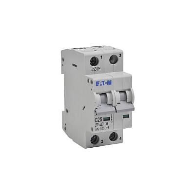 SUPPLEMENTARY PROTECTOR; 25 AMP, 480Y/277 VOLT AC, 2-POLE, DIN-RAIL MOUNT