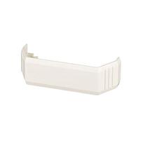 T-45 Tapa cople de canaleta plastica. Cremita