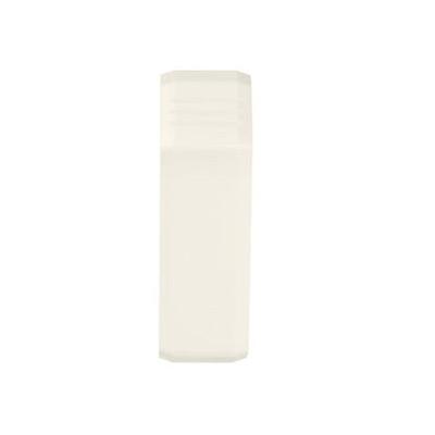T-45 Tapa cople de canaleta plastica. Blanca