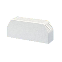 PANDUIT Tapa extremo T-70, PVC, Blanco - T70ECWH