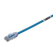CATEGORY 6A, 10 GB/S UTP PATCH CORD WITH TX6A 10GIG MODULAR PLUGS ON EACH END, BLUE, 40 FT