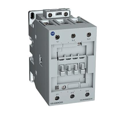 100-E MCS-E CONTACTOR, 96A, AC3 DUTY, 100-250V AC 50/60HZ / 100-250V DC ELECTRONIC COIL, 0 N.O. 0 N.C.