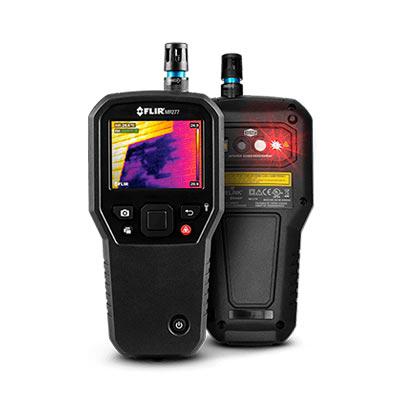 Sistema de inspección de edificios con psicómetro de humedad y cámara de IR con MSX