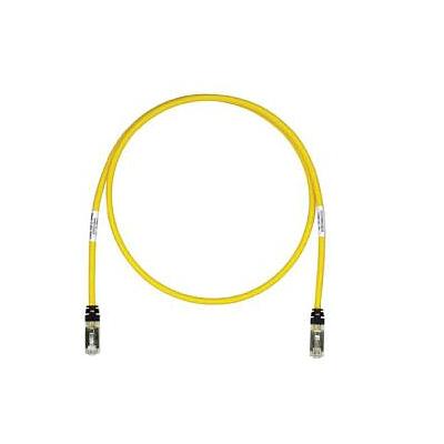 Copper Patch Cord, Category 6A, Yellow STP Cable, 1 Ft