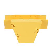 Te vertical FiberRunner®, 90 °, 4x4, amarillo