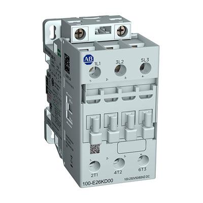 100-E MCS-E Contactor, 38A, AC3 duty, 24-60V AC 50/60Hz / 20-60V DC Electronic Coil, 0 N.O.  0 N.C.