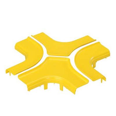 FiberRunner® 4x4 4-Way Cross Cover is for the 4-way cross fitting. The cover creates openings for easy access to add or remove cables.