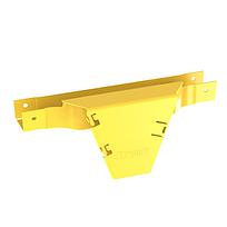 Conexión en T vertical FiberRunner, 90 °, 2x2, amarilla