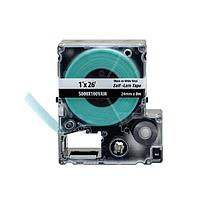 Casete de Etiquetas MP, Autolaminadas de Cinta Continua, 1"W x 26" L, Negro/Blanco - S000X100VAM