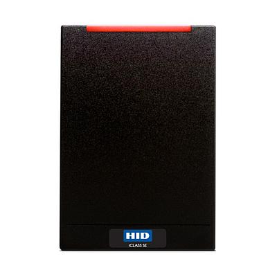 R40 Standard wall switch reader; Wiegand; No Prox; iCLASS Seos, SE, SR, Standard; MIFARE Classic (SIO), MIFARE DESFire EV1 (SIO); Mobile IDs via NFC;