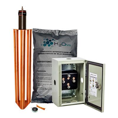 TOTAL GROUND Kit De Tierra Física, Acoplador de admitancias y saco de H2ohm - TG100K