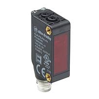 42JA VisiSight M20A, Polarized Retroreflective, Red LED, Selectable Light/ Dark Operate, PNP, Adjustment Knob, 0.01..5 m, 4 pin DC Micro (M12) on 300 mm pigtail, 10 - 30V DC, 0.5 ms, -30 C to +60C