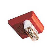 Wall speaker/strobe weatherproof 24V red