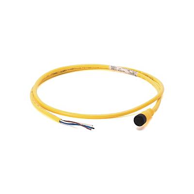Cable DC Micro (M12), Rockwell Automation, hembra, R-Ang, 5 pines, PVC, negro, 15 m - 889D-R5BC-15