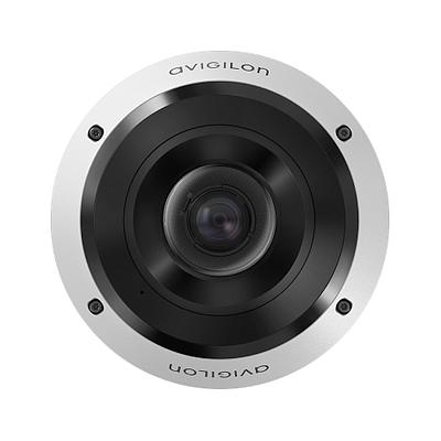 8.0 MP, H5A Fisheye Dome Camera, LightCatcher, Day/Night, WDR, 1.41mm f/2.0, Next-Generation Analytics