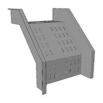 Curva Vertical Exterior 90°, aluminio, peralte 4&quot;, paso de travesaño 9&quot;, ancho 36&quot;, radio 12&quot; - CHAROFIL