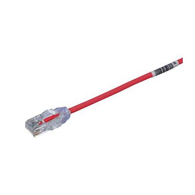 PANDUIT Cable de conexión UTP, Enchufes modulares TX6, Categoría 6, 28 AWG, Rojo - UTP28SP10RD