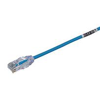 PANDUIT Cable de conexión UTP, Rendimiento mejorado, Sin blindaje, 28 AWG, Azul - UTP28SP1BU
