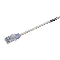 PANDUIT Cable de conexión UTP, 28 AWG, categoría 6 de alto rendimiento, Conectores modulares TX6, Blanco - UTP28SP5