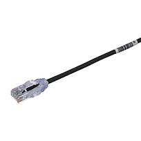 PANDUIT Cable de conexión UTP, Categoría 6, 28 AWG, Enchufes modulares TX6, Negro - UTP28SP7BL