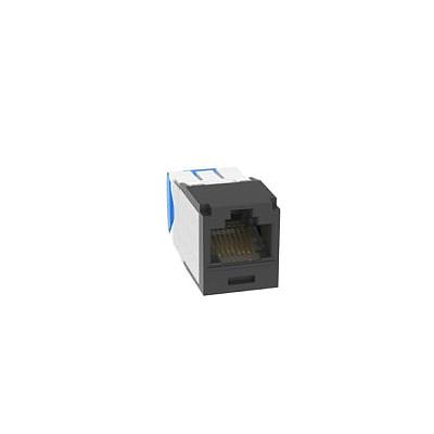 Mini-Com Corrosive Resistant Module, Cat 6A, UTP, Black, TG Style