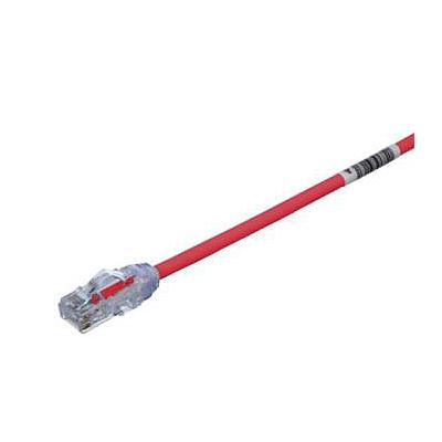 PANDUIT Cable de conexión UTP, Categoría 6a, 28 AWG, Rojo - UTP28X7RD