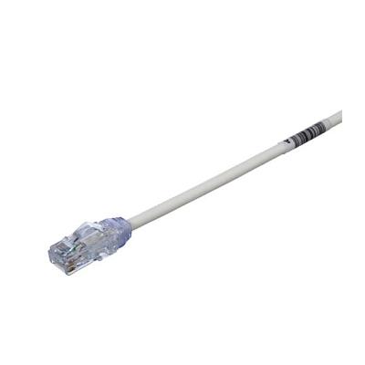 PANDUIT Cable  de parcheo de diámetro reducido,Categoría 6A, 28 AWG
UTP, longitud 8”, blanco mate. - UTP28X8IN