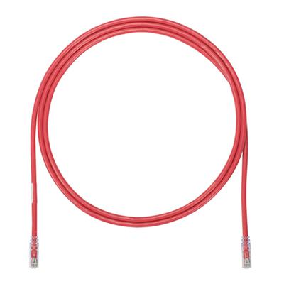PANDUIT Cable de conexión UTP, Categoría 6a, Enchufes modulares TX6A, Rojo - UTP6A7RD