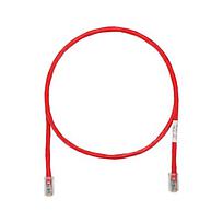 PANDUIT Cable de conexión UTP, Categoría 5e, 24 AWG, Rojo - UTPCH5RDY