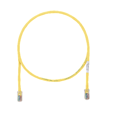 PANDUIT Cable de conexión UTP, Categoría 5e, 24 AWG, Amarillo - UTPCH5YLY