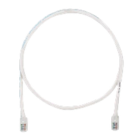 PANDUIT Cable de conexión UTP, Categoría 6, Sin blindaje, 24 AWG, Blanco - UTPSP1Y