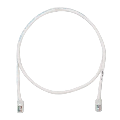 PANDUIT Cable de conexión UTP, Categoría 6, Sin blindaje, 24 AWG, Blanco - UTPSP1Y