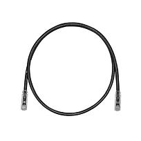 PANDUIT Cable de conexión UTP, Categoría 6, Conectores modulares TX6 PLUS, Negro - UTPSP3BLY