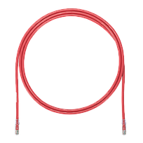 PANDUIT Cable de conexión UTP, Categoría 6, Enchufes Modulares TX6 PLUS, Rojo - UTPSP3RDY