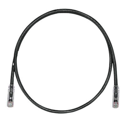 PANDUIT Cable de conexión UTP, Categoría 6, Enchufes modulares TX6 PLUS, Negro - UTPSP5BLY