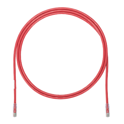 PANDUIT Cable de conexión UTP, Categoría 6, Enchufes modulares TX6 PLUS, Rojo - UTPSP5RDY