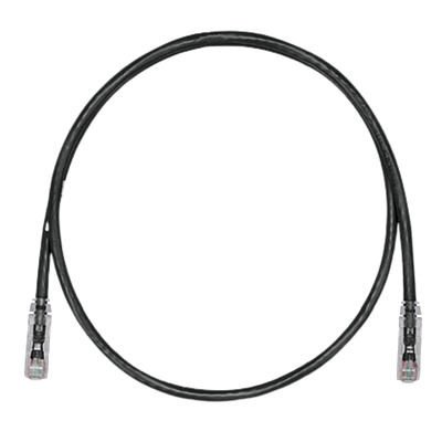 PANDUIT Cable de conexión UTP, Categoría 6, Enchufes modulares TX6 PLUS, Negro - UTPSP7BLY