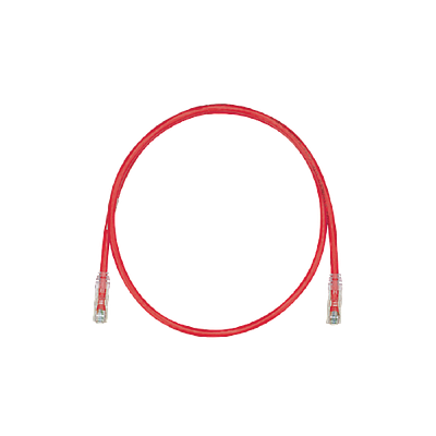 PANDUIT Cable de conexión UTP, Categoría 6, Enchufes modulares TX6 PLUS, Rojo - UTPSP7RDY