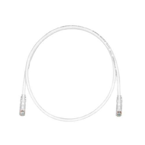 PANDUIT Cable de conexión UTP, Categoría 6, 24 AWG, Rendimiento mejorado, Blanco - UTPSP7Y