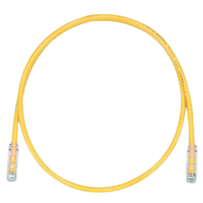 PANDUIT Cable de conexión UTP, Categoría 6, Enchufes modulares TX6 Plus, 24 AWG, Amarillo - UTPSP7YLY