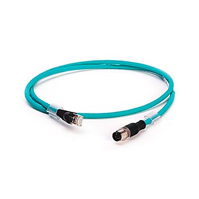 ROCKWELL AUTOMATION 1585D, Cable de Conexión Red Ethernet, Conectores Macho M12 a Macho RJ45, 4 conductores, 2 mts. Long. - 1585DM4TBJM2