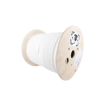 Copper Cable, Cat 7, 600MHz, 4-Pair, 23 AWG, S/FTP, LSZH, Euro Pallet, White, 1640ft/500m reel