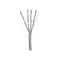 Copper Cable, Cat 5e, 4-Pair, 24 AWG, UTP, CM, Intl Gray, 1000ft/305m carton