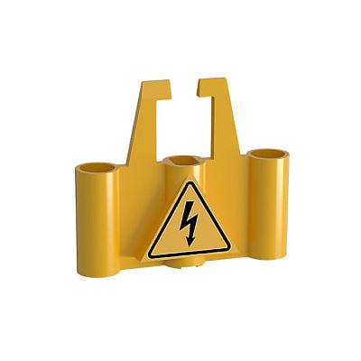 Terminal cover for compact bus bars, IP2X Finger Protection, Used with 140MT-C-W Exposed Compact Busbar Terminals