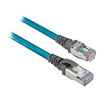 ROCKWELL AUTOMATION 1585J, Cable de Conexión Red Ethernet, Cat 5e, Conectores Macho RJ45, 4 conductores, 2 mts. Long. - 1585JM4TBJM2