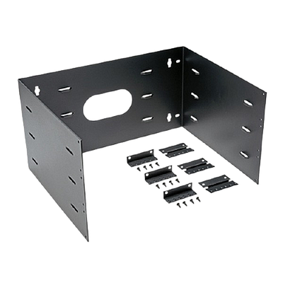 PANDUIT Soporte para pared con bisagras, Acero, 6 UE, profundidad extendida, Acero, Negro - WBH6E