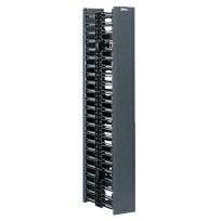 PANDUIT Organizador de Cables Vertical, Doble cara, 45 RU, ABS, Negro - WMPVHC45E