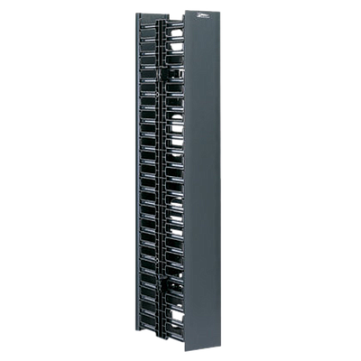 PANDUIT Organizador de Cables Vertical, Doble cara, 45 RU, ABS, Negro - WMPVHC45E